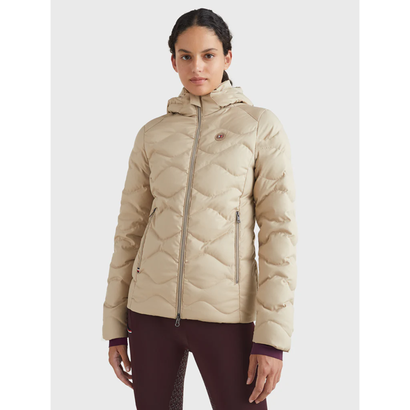 Tommy Hilfiger Women's Mid-Weight Re-Down Jacket - Beige-2